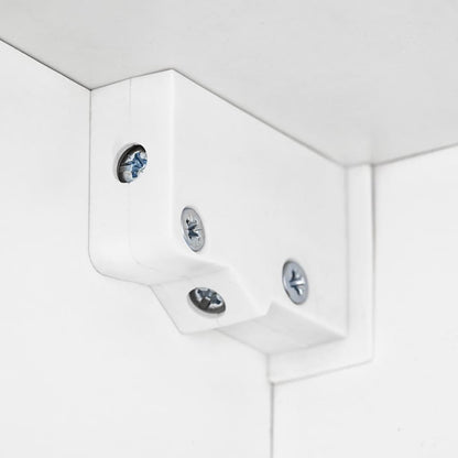 Tv-Wandmeubelset Met Led-Verlichting Hoogglans 5-Delig Wit