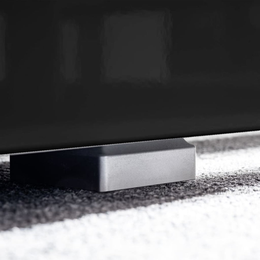 Tv-Wandmeubelset Met Led-Verlichting Hoogglans 5-Delig Zwart