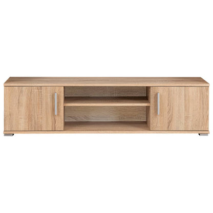 Tv-Wandmeubel Met Led-Verlichting Sonoma Eiken