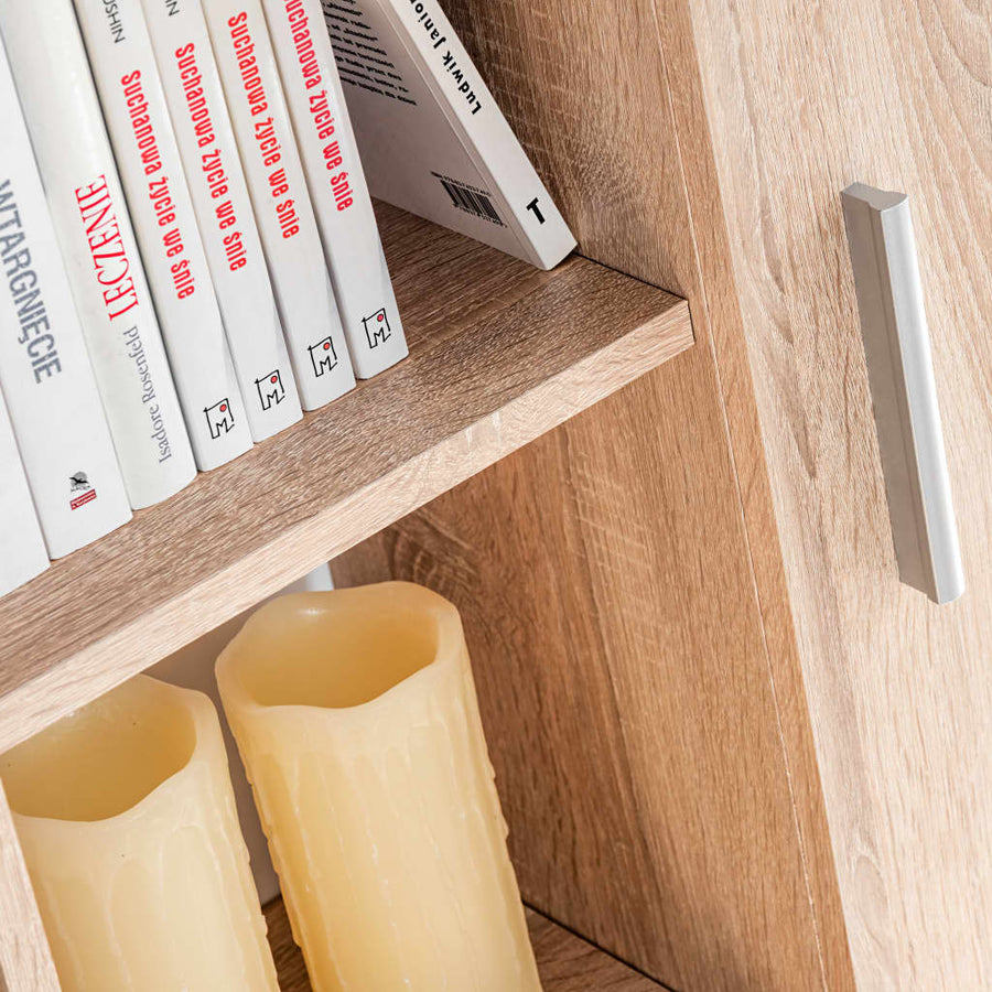 Tv-Wandmeubel Met Led-Verlichting Sonoma Eiken