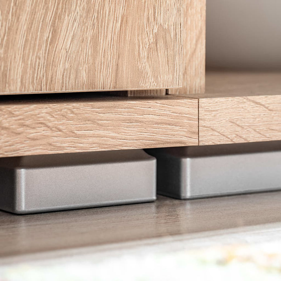 Tv-Wandmeubel Met Led-Verlichting Sonoma Eiken