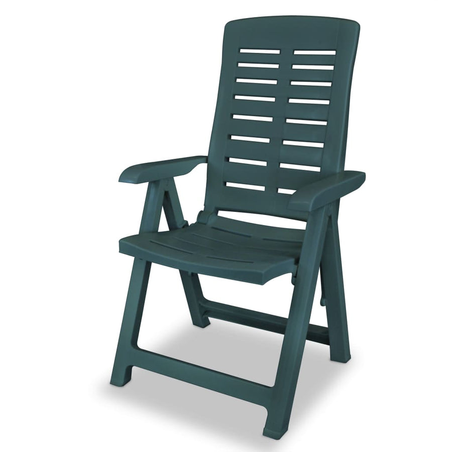Tuinstoelen Verstelbaar Kunststof 4 Groen