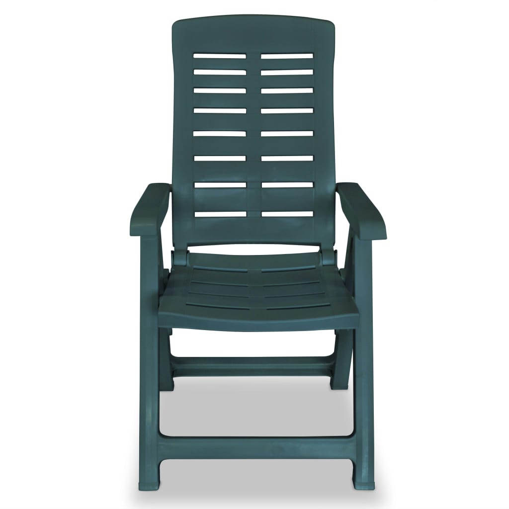 Tuinstoelen Verstelbaar Kunststof 4 Groen