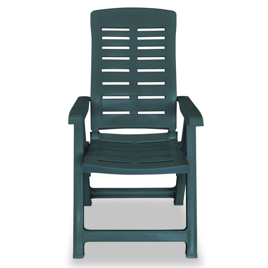 Tuinstoelen Verstelbaar Kunststof 4 Groen