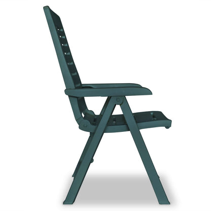 Tuinstoelen Verstelbaar Kunststof 4 Groen