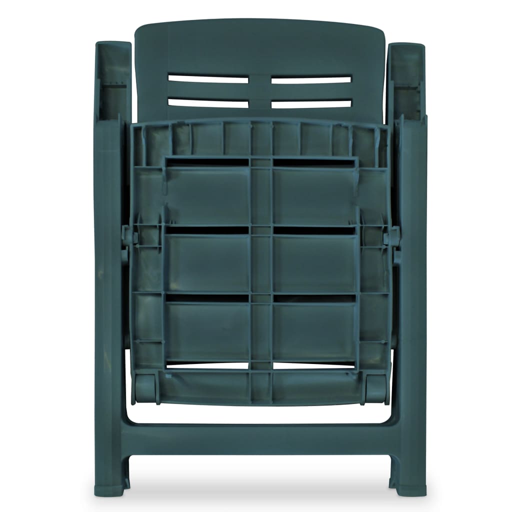 Tuinstoelen Verstelbaar Kunststof 4 Groen