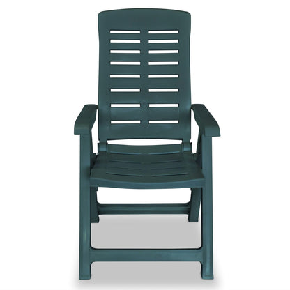 Tuinstoelen Verstelbaar Kunststof 6 Groen