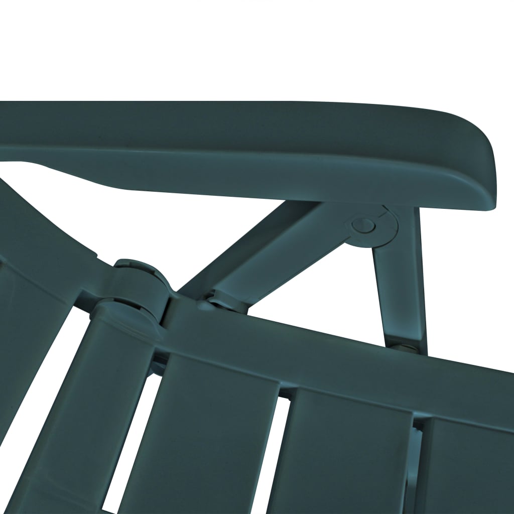 Tuinstoelen Verstelbaar Kunststof 6 Groen