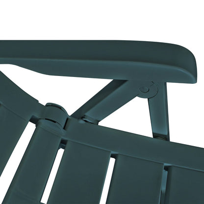 Tuinstoelen Verstelbaar Kunststof 6 Groen