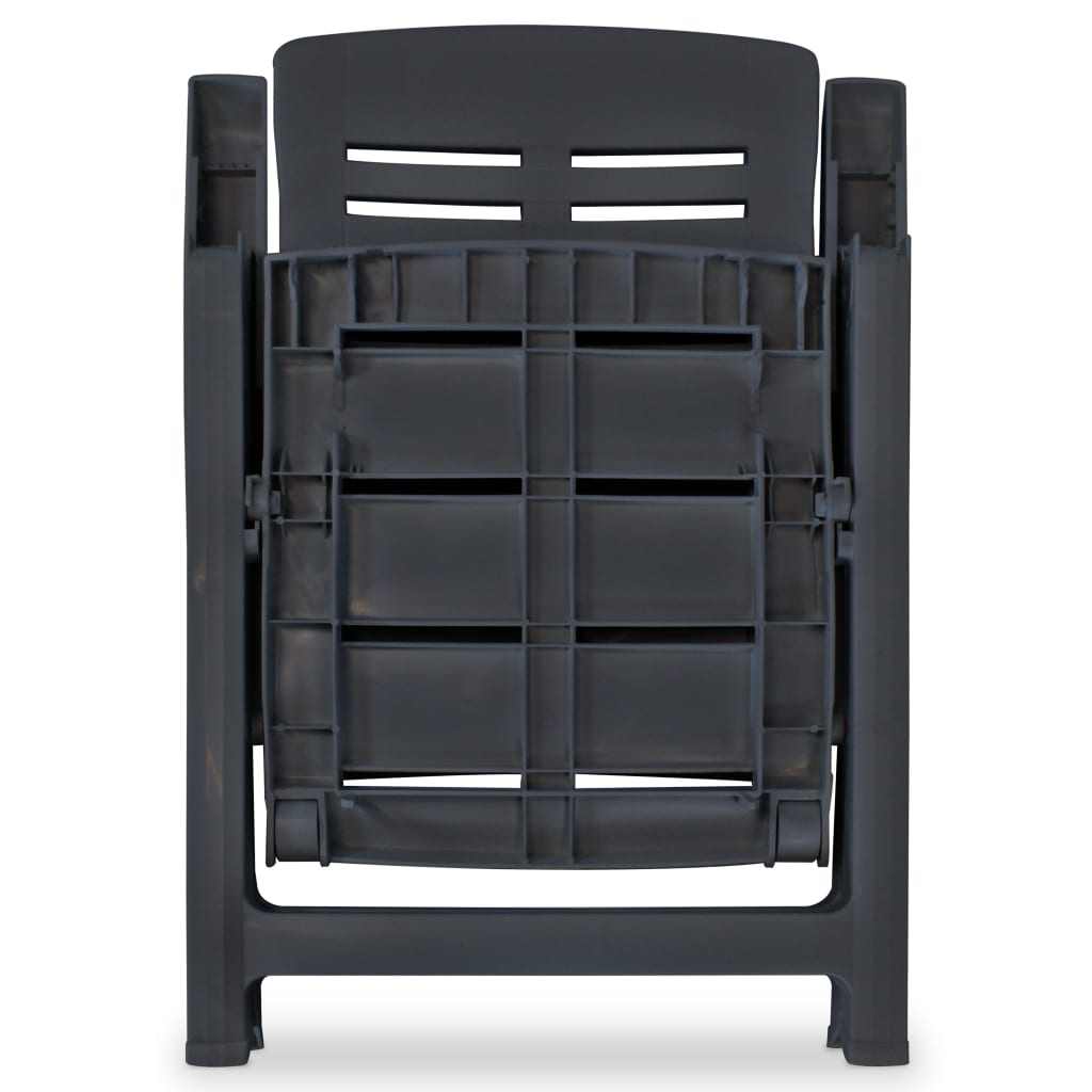 3-Delige Bistroset Kunststof Antraciet