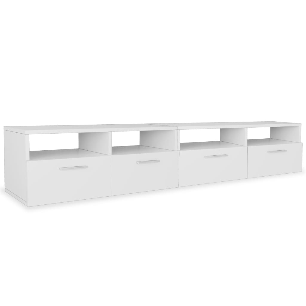 Tv-Meubel 95X35X36 Cm Spaanplaat St Wit