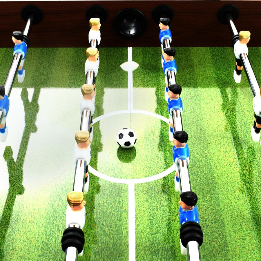Voetbaltafel 60 Kg 140X74,5X87,5 Cm Staal Bruin