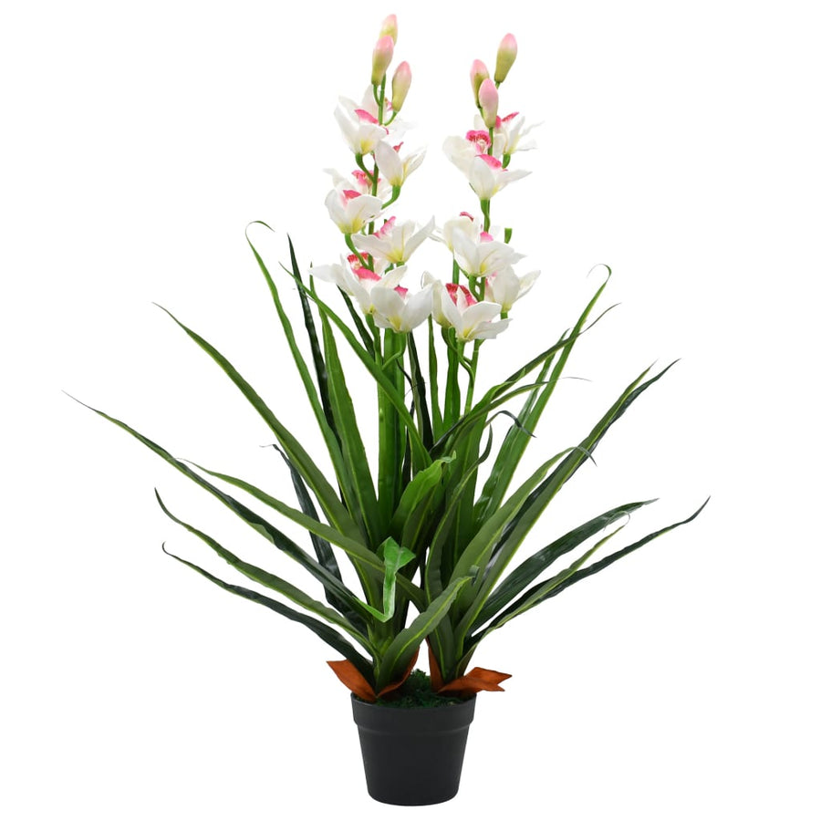 Kunstplant Met Pot Cymbidium Orchidee 00 Cm Groen Cymbidium orchidee/100 cm