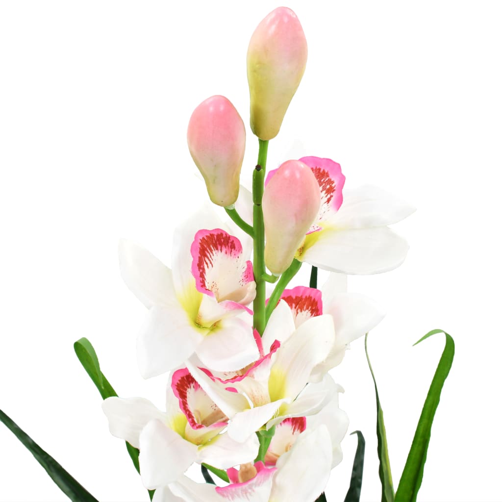 Kunstplant Met Pot Cymbidium Orchidee 00 Cm Groen Cymbidium orchidee/100 cm