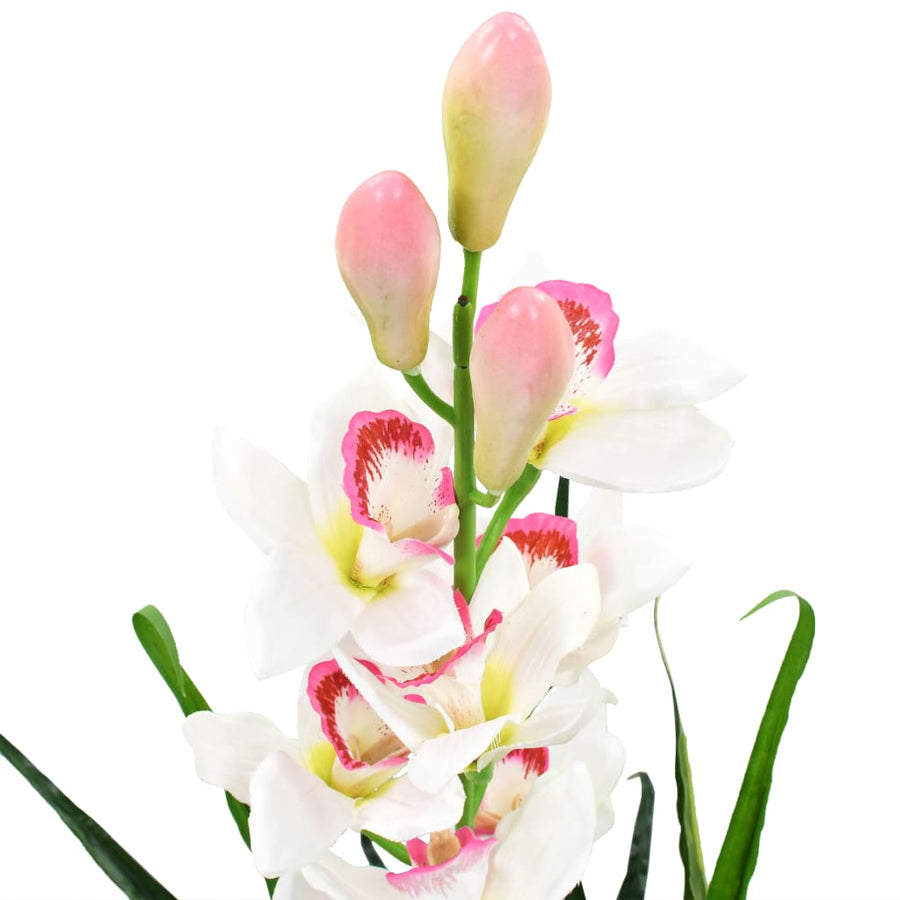 Kunstplant Met Pot Cymbidium Orchidee 00 Cm Groen Cymbidium orchidee/100 cm