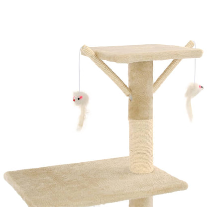 Kattenkrabpaal Met Sisal Krabpalen 138 Cm Beige