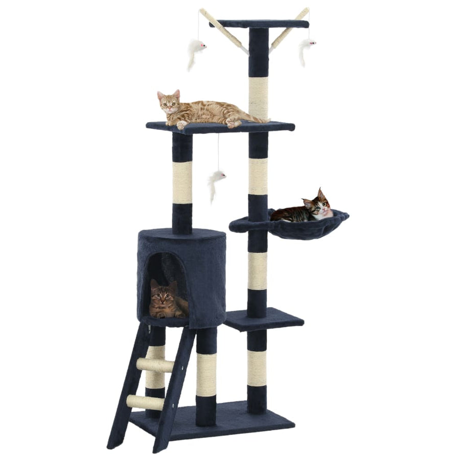 Kattenkrabpaal Met Sisal Krabpalen 138 Cm Grijs