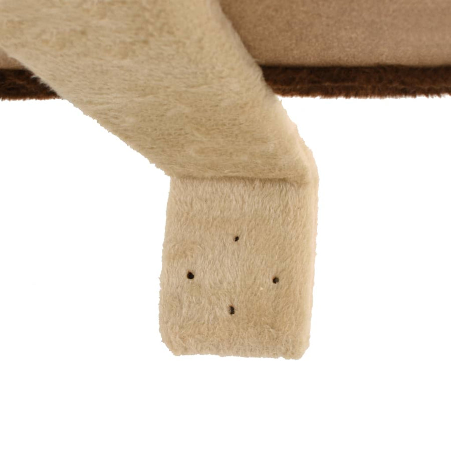 Kattenkrabpaal Met Krabpalen Wandmontage 194 Cm Beige en bruin