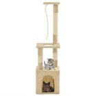 Kattenkrabpaal met sisal krabpalen 109 cm beige Beige