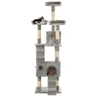Cat scratching post with sisal scratching posts 170 cm grey