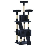 Kattenkrabpaal 170 cm blauw sisal