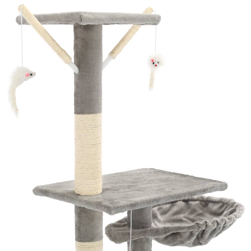Kattenkrabpaal Met Sisal Krabpalen 230-250 Cm Grijs