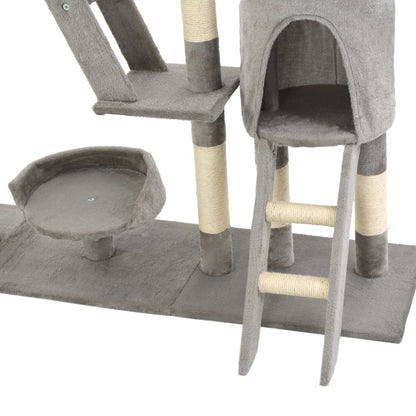 Kattenkrabpaal Met Sisal Krabpalen 230-250 Cm Grijs