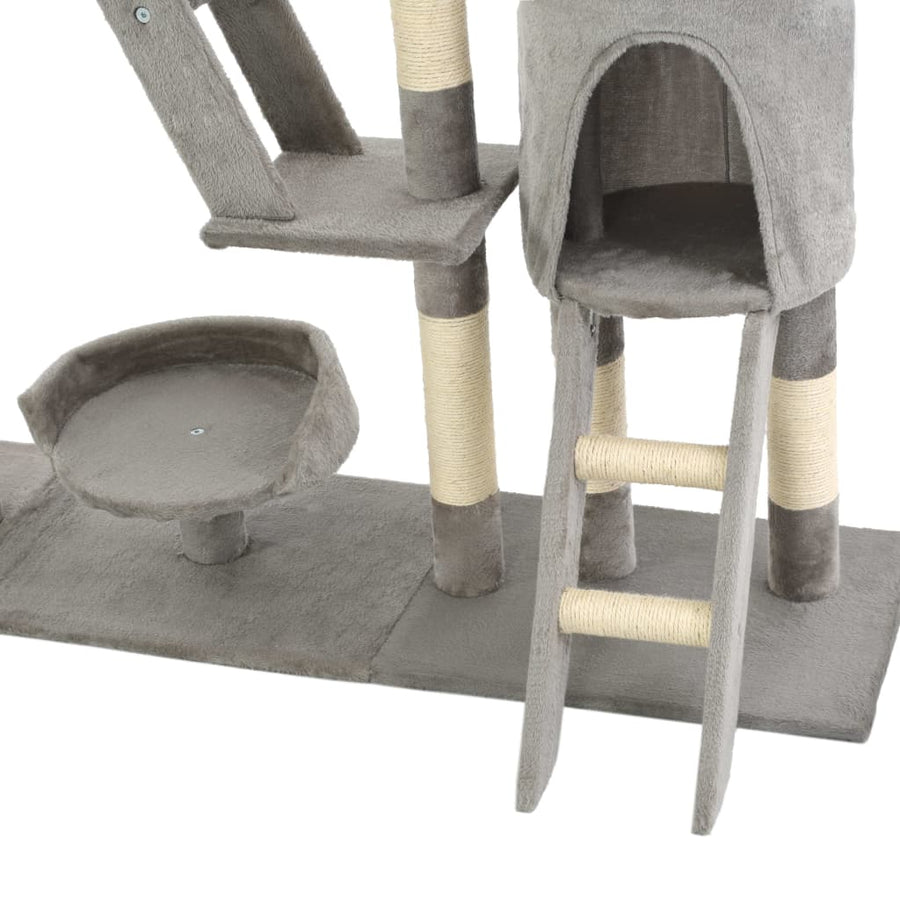 Kattenkrabpaal Met Sisal Krabpalen 230-250 Cm Grijs