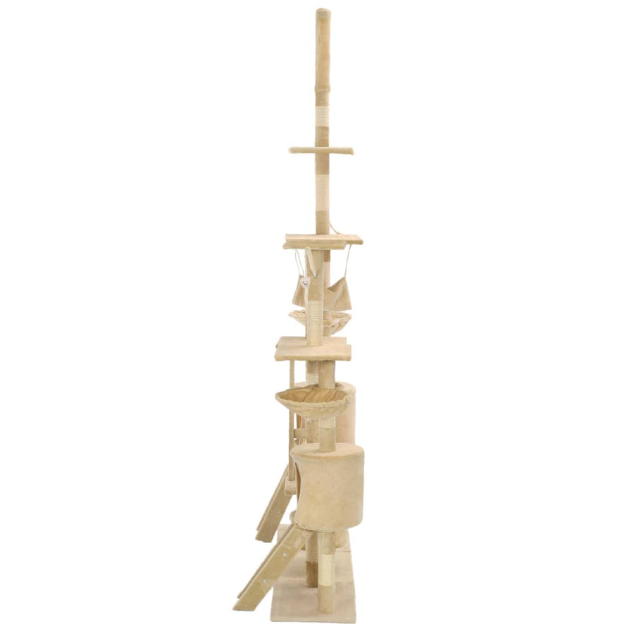 Kattenkrabpaal met sisal krabpalen 230-250 cm beige Beige