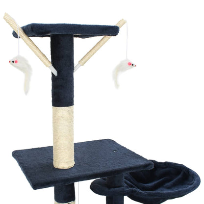 Kattenkrabpaal met sisal krabpalen 230-250 cm blauw Blauw