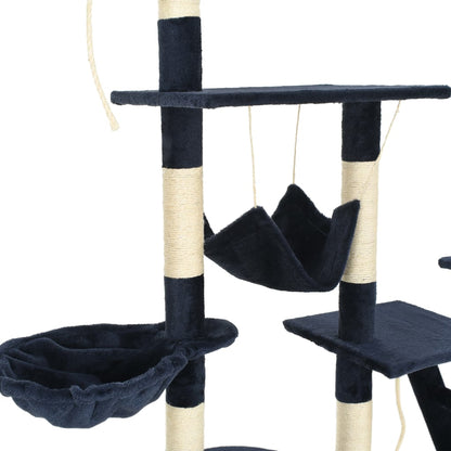 Kattenkrabpaal met sisal krabpalen 230-250 cm blauw Blauw