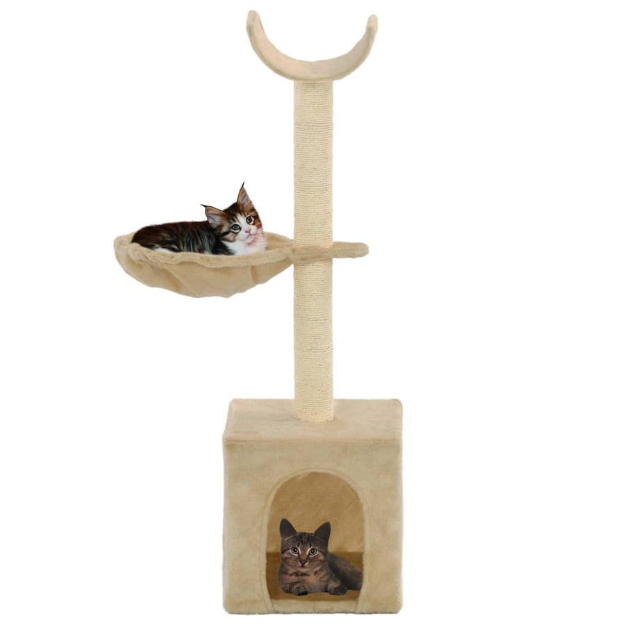 Kattenkrabpaal met sisal krabpalen 105 cm beige Beige