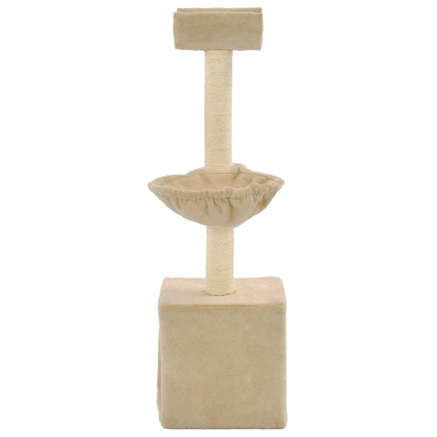Kattenkrabpaal met sisal krabpalen 105 cm beige Beige