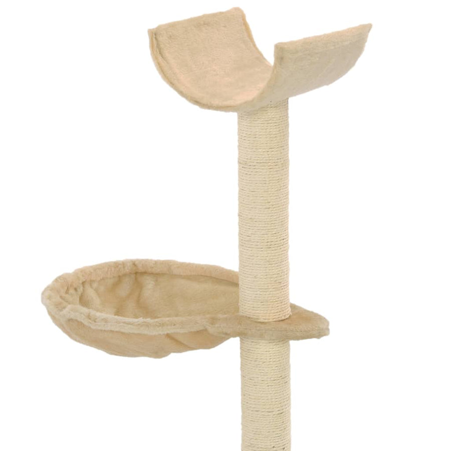 Kattenkrabpaal met sisal krabpalen 105 cm beige Beige