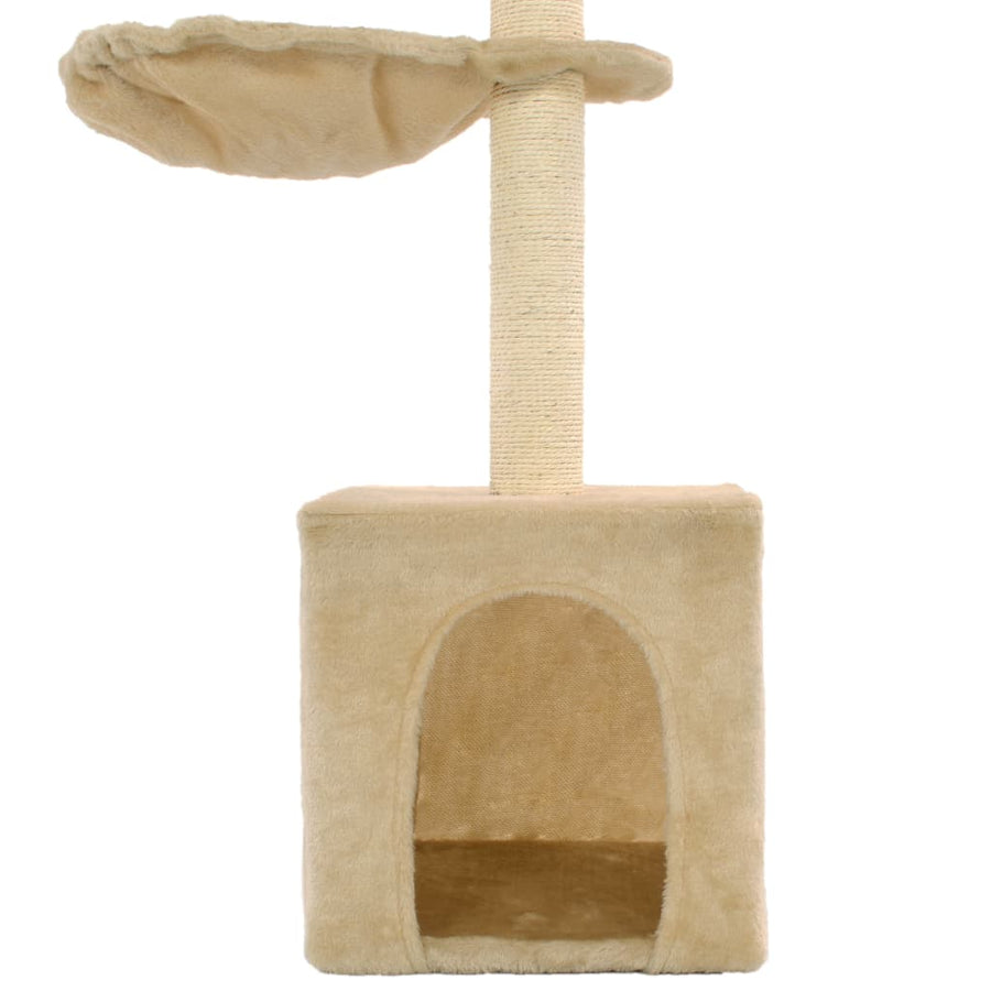 Kattenkrabpaal met sisal krabpalen 105 cm beige Beige