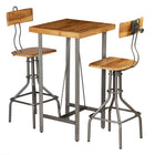 Barset 3-delig massief gerecycled teakhout