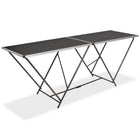 Folding Wallpapering Table 200x60x78 cm MDF and aluminum