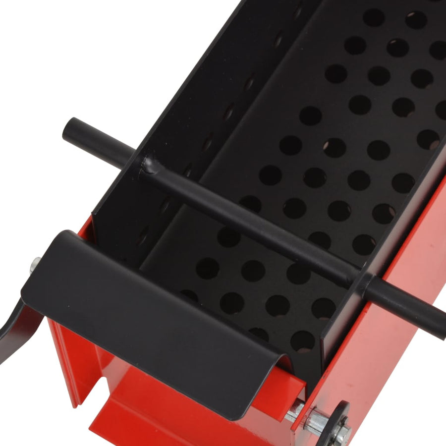 Brikettenpers Voor Papier 34X14X14 Cm Staal Zwart En Rood