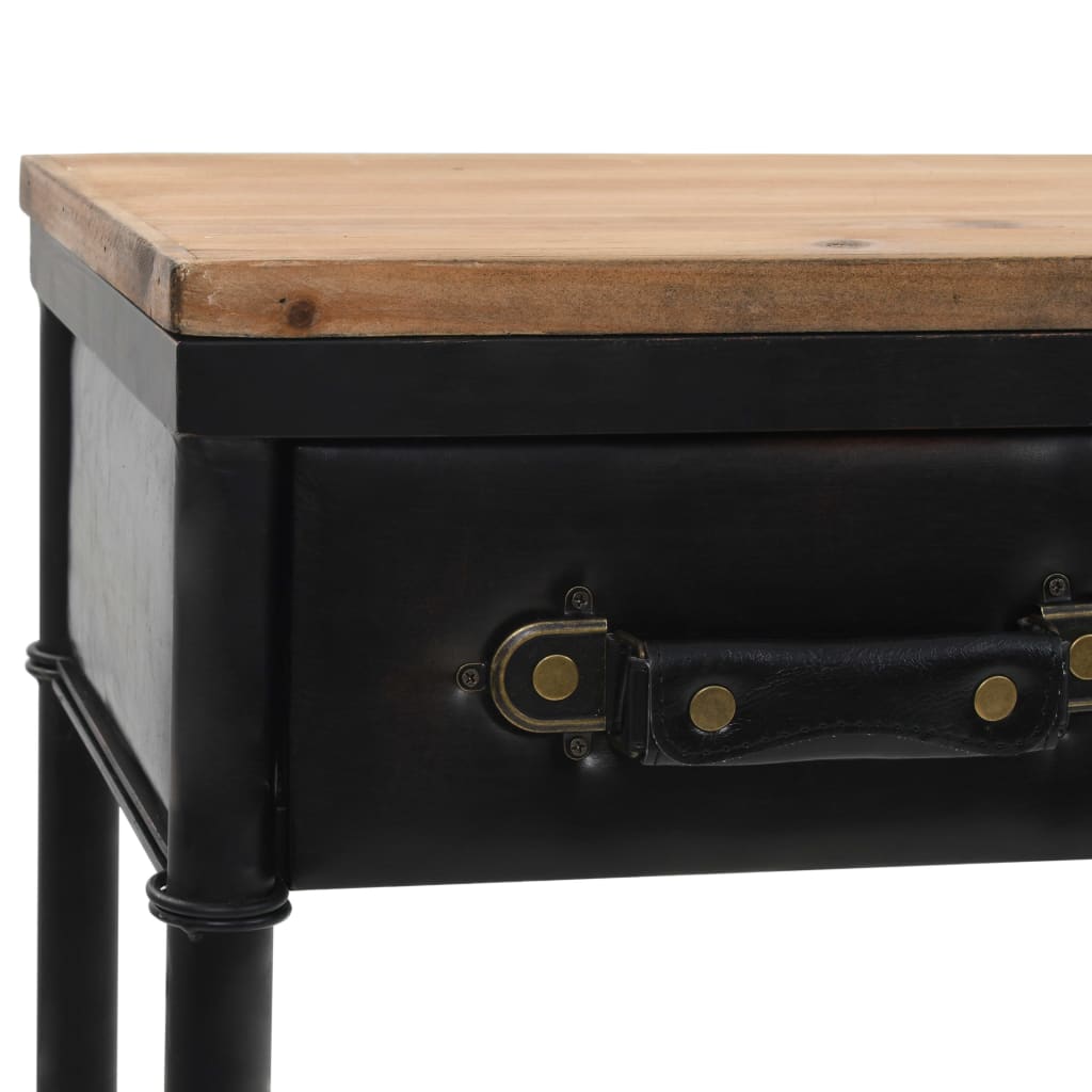 Wandtafel 100X33,5X80 Cm Mdf En Vurenhout