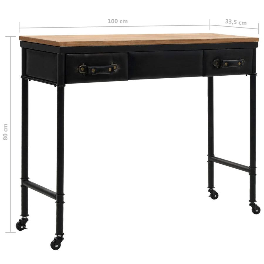 Wandtafel 100X33,5X80 Cm Mdf En Vurenhout