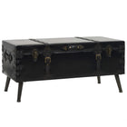 Salontafel 102x51x48 cm MDF staal zwart