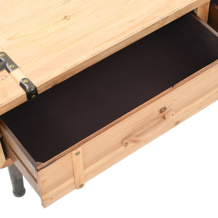 Tv-Meubel Massief Vurenhout 120 x 33 x 35 cm