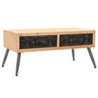Coffee table 115x55x50 cm solid spruce wood