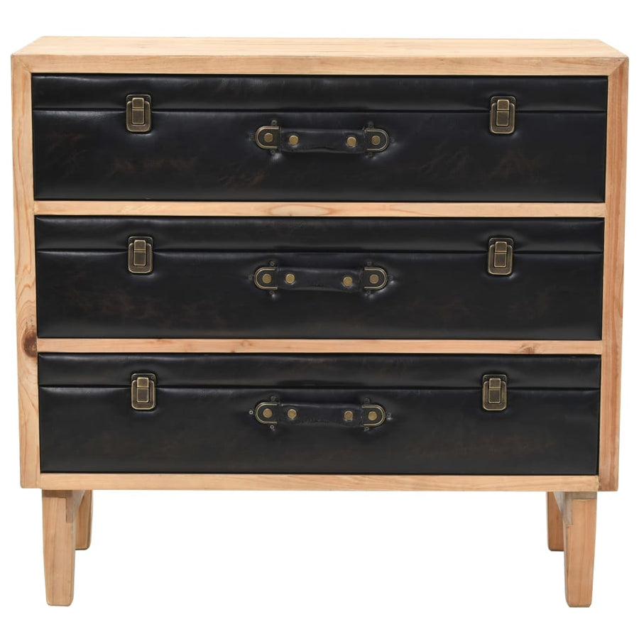 Ladekast 80X36X75 Cm Massief Vurenhout