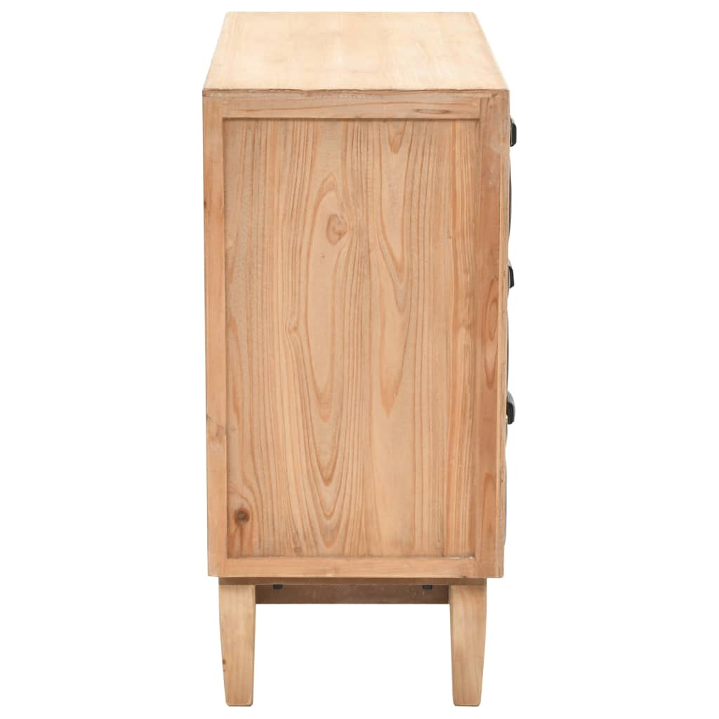 Ladekast 80X36X75 Cm Massief Vurenhout
