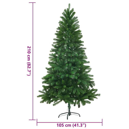 Kunstkerstboom met levensechte naalden 210 cm groen