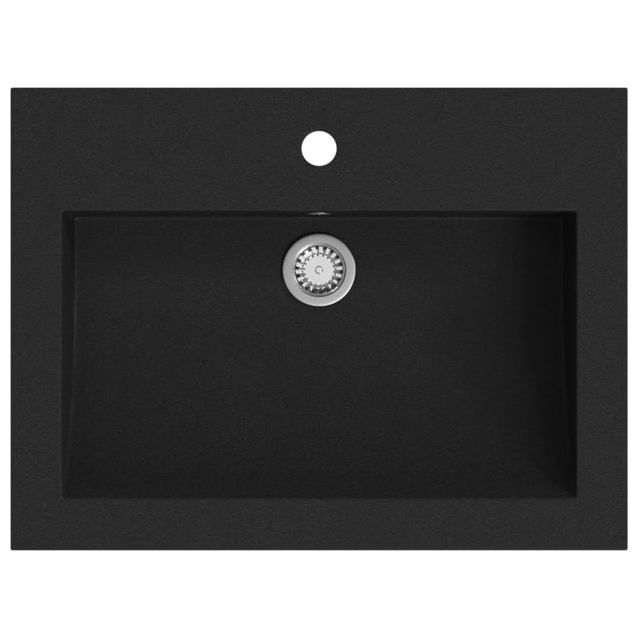 Wasbak 600X450X120 Mm Graniet Zwart