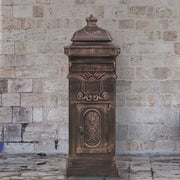 Pilaar brievenbus 102,5 cm aluminium brons