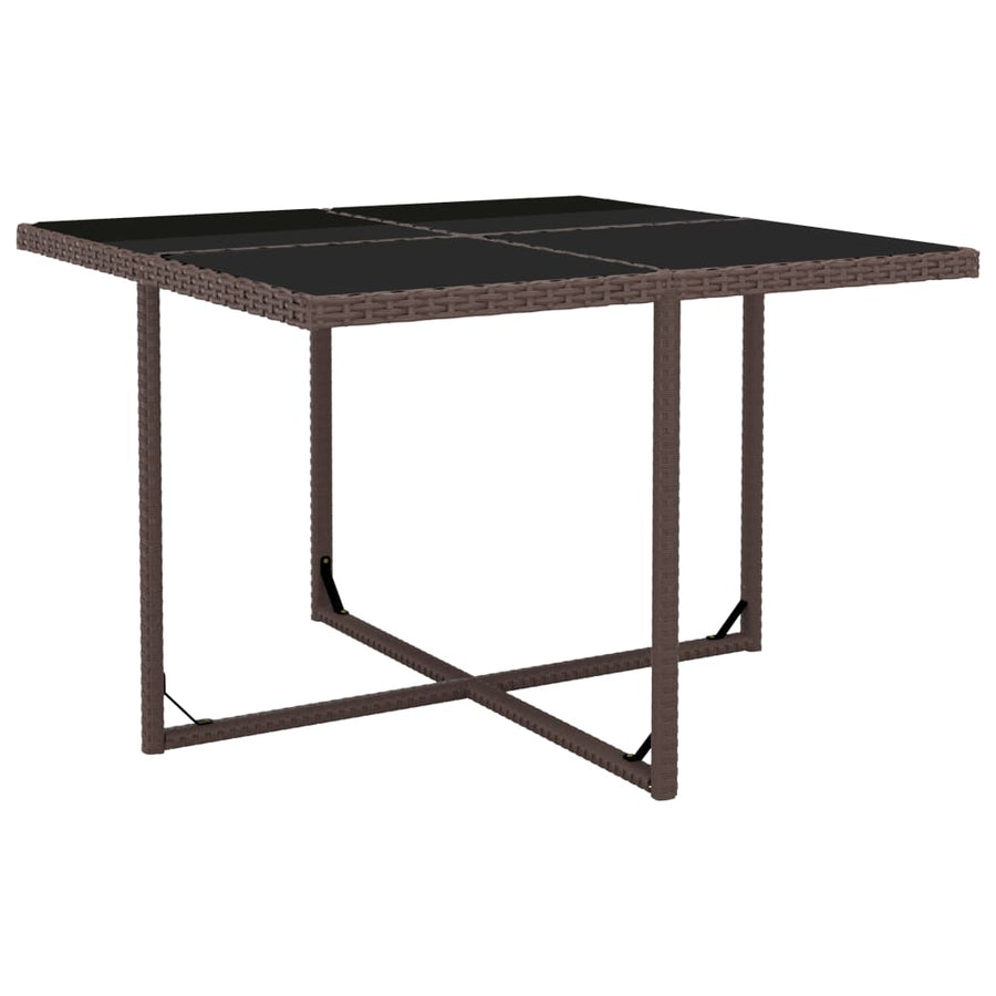 5-Delige Tuinset Met Kussens Poly Rattan Bruin