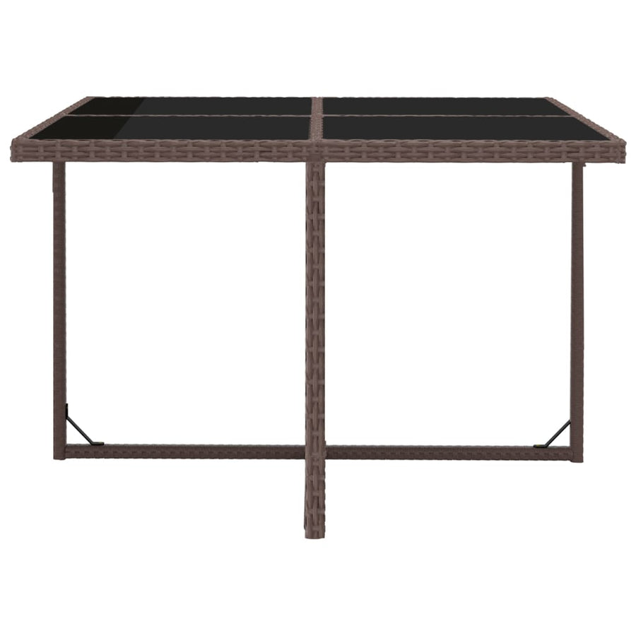 5-Delige Tuinset Met Kussens Poly Rattan Bruin